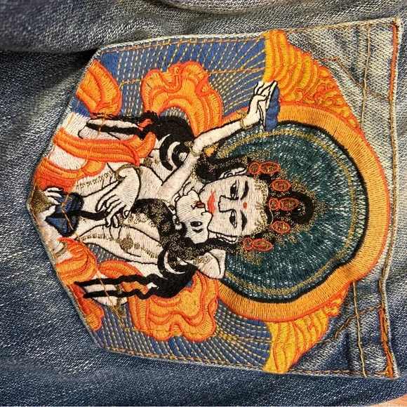 True Religion Y2K Sun Kamasutra Bobby bootcut jeans 25 - Picture 4 of 9